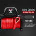 X-bull Electric Winch 12v Synthetic Rope Wireless 14500lb