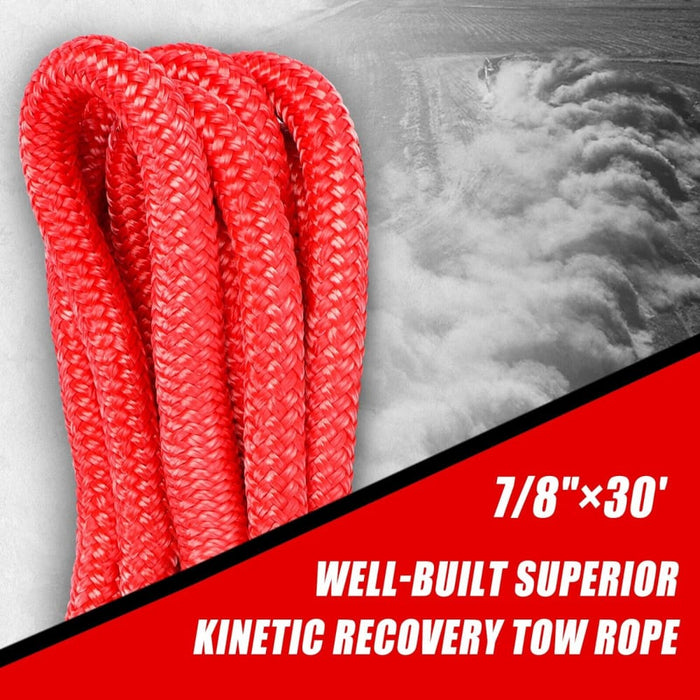 X-bull Kinetic Rope 22mm x 9m Snatch Strap Recovery Kit