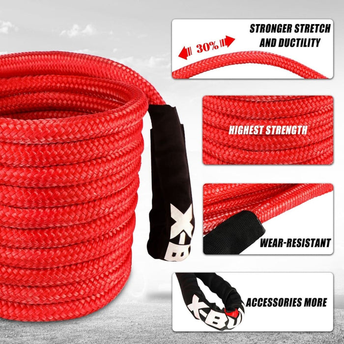 X-bull Kinetic Rope 22mm x 9m Snatch Strap Recovery Kit