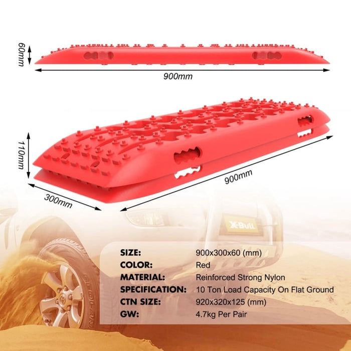 X-bull Kit1 Recovery Track Board Traction Sand Trucks Strap