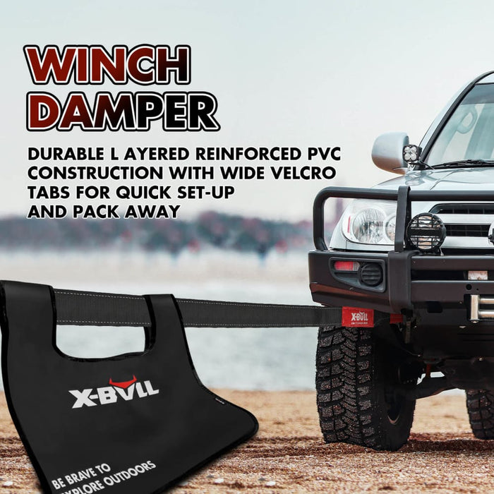 X-bull 4wd Recovery Kit Kinetic Rope With 12000lbs Electric