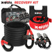 X-bull Recovery Kit 4x4 Off-road Kinetic Rope Snatch Strap