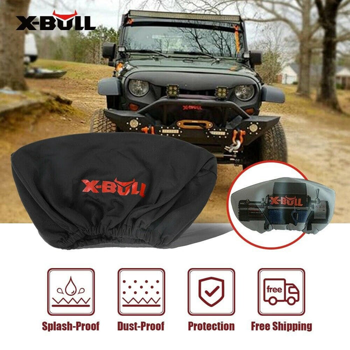 X-bull Winch Cover Waterproof Fits 8000-17000lbs Dust Soft