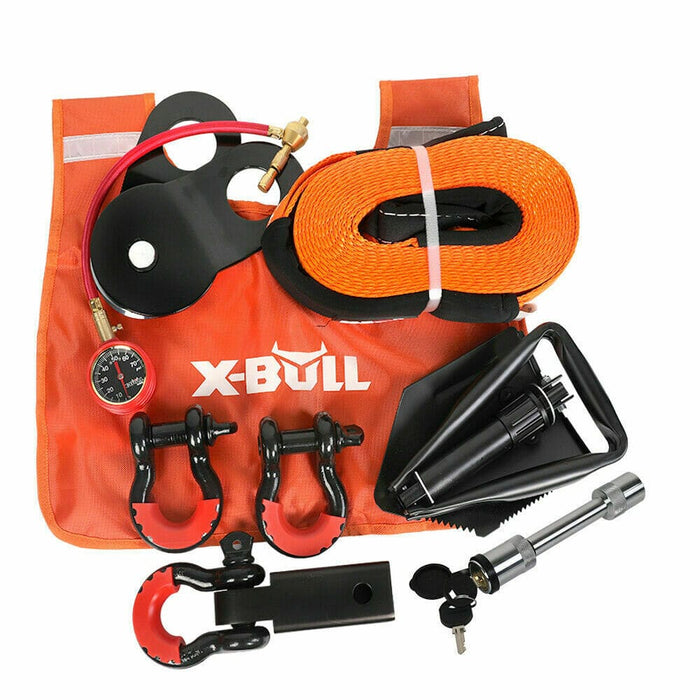 X-bull Winch Recovery Kit 11pcs 4wd 4x4 Pack Off Road