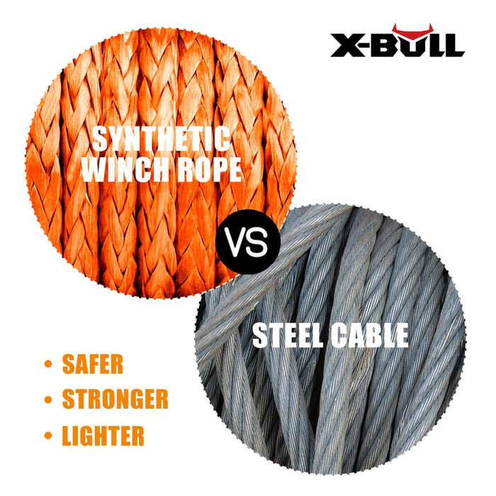 X-bull Winch Rope Dyneema Synthetic 5.5mm x 13m Tow