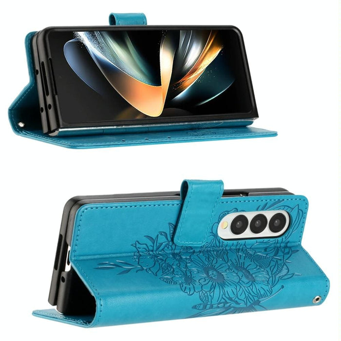 Butterfly Embossed Leather Phone Case For Samsung Galaxy z