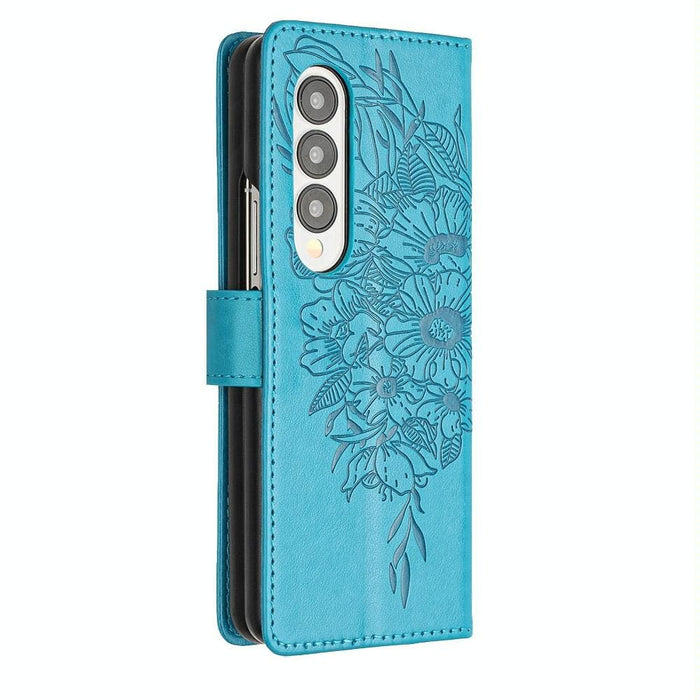 Butterfly Embossed Leather Phone Case For Samsung Galaxy z