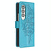 Butterfly Embossed Leather Phone Case For Samsung Galaxy z