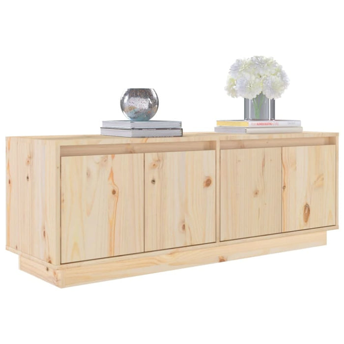 Tv Cabinet 110x34x40 Cm Solid Wood Pine Notnak