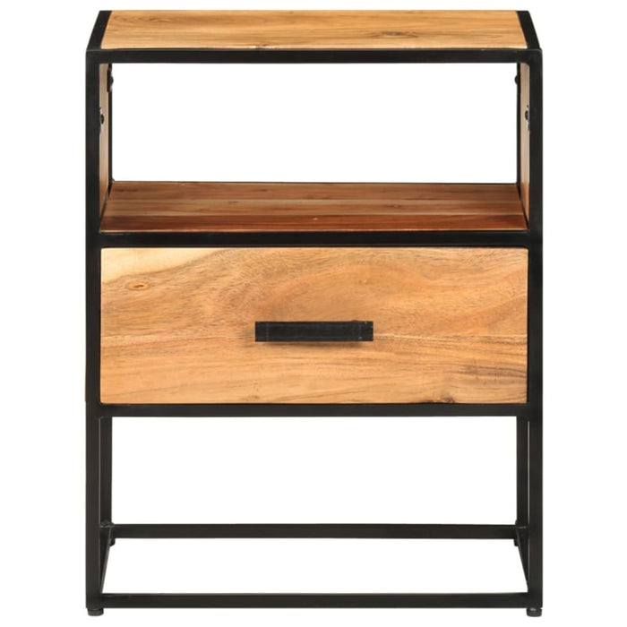 Bed Cabinet 40x30x50 Cm Solid Acacia Wood Txiaaa