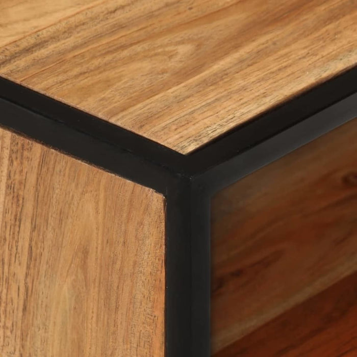 Bed Cabinet 40x30x50 Cm Solid Acacia Wood Txiaaa
