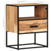 Bed Cabinet 40x30x50 Cm Solid Acacia Wood Txiaaa