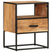 Bed Cabinet 40x30x50 Cm Solid Acacia Wood Txiaaa
