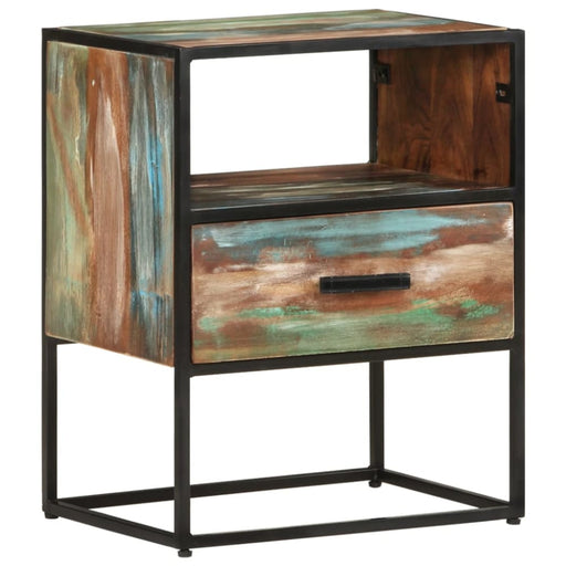 Bed Cabinet 40x30x50 Cm Solid Reclaimed Wood Txiaap