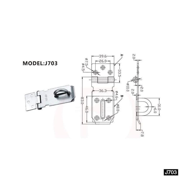 Cabinet Box Hasp Spring Latch Catch Toggle Locks