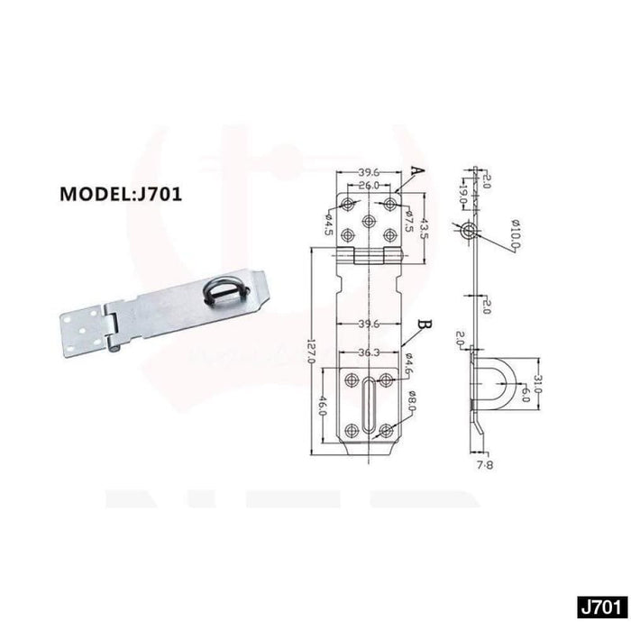 Cabinet Box Hasp Spring Latch Catch Toggle Locks