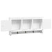 Key Cabinet White 40x8.5x20 Cm Engineered Wood&steel Tpblto