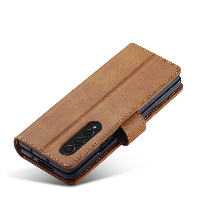 Calf Leather Phone Case For Samsung Galaxy z Fold 4 5g