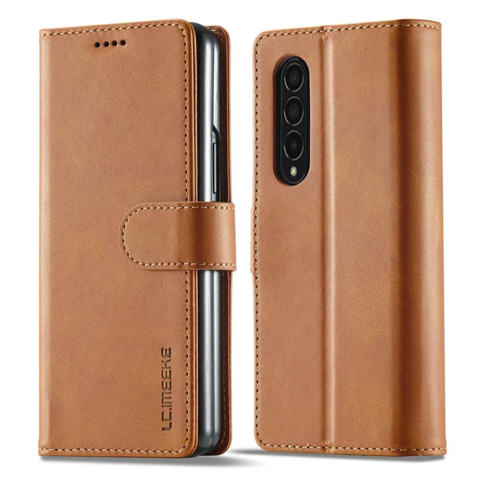 Calf Leather Phone Case For Samsung Galaxy z Fold 4 5g