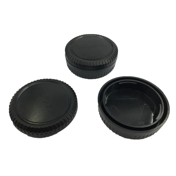 Fx Camera Front Body Cap + Rear Lens Cover Set For Fuji x