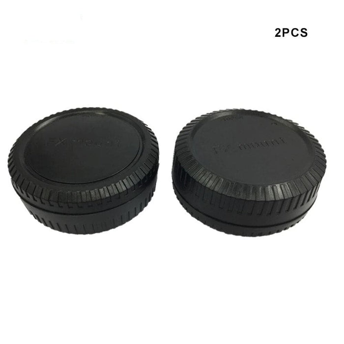 Fx Camera Front Body Cap + Rear Lens Cover Set For Fuji x