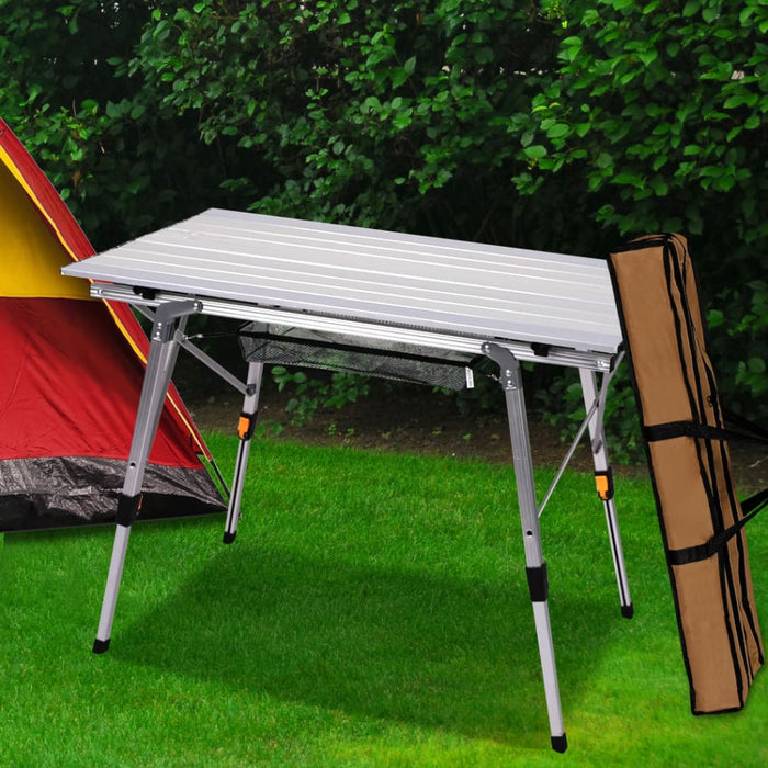 Camping Table Roll Up Folding Portable Aluminium Outdoor