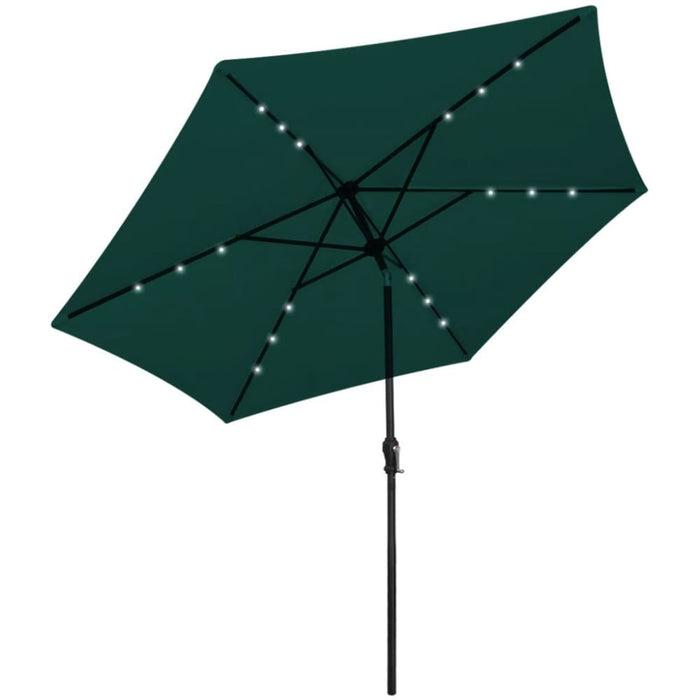 Led Cantilever Umbrella 3 m Green Axxbt