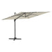 Cantilever Umbrella With Aluminium Pole Sand White 400x300