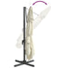 Cantilever Umbrella With Aluminium Pole Sand White 400x300