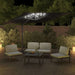 Led Cantilever Umbrella Black 400x300 Cm Tokkto