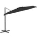 Led Cantilever Umbrella Black 400x300 Cm Tokkto