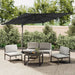 Led Cantilever Umbrella Black 400x300 Cm Tokkto