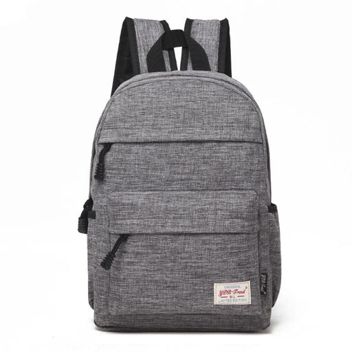 Canvas Laptop Backpack For 13 15 Inch 36x25x10cm