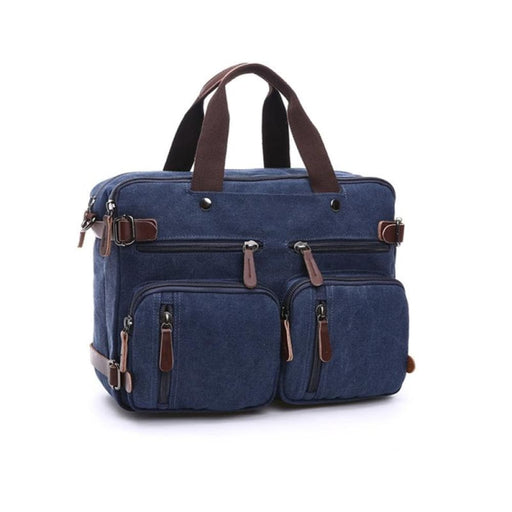Canvas Three Purpose Business Briefcase Computer Bag