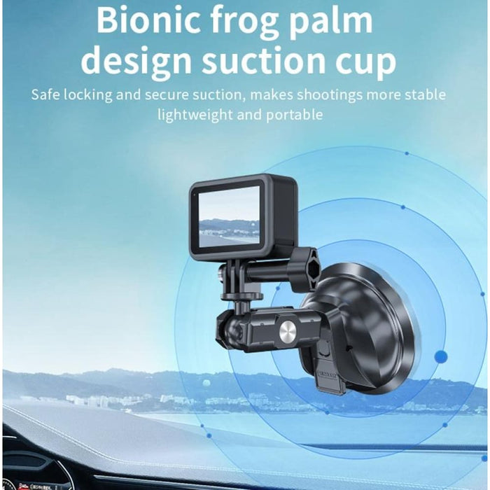 Car Action Camera Holder Suction Cup 360 Degree Adjustable