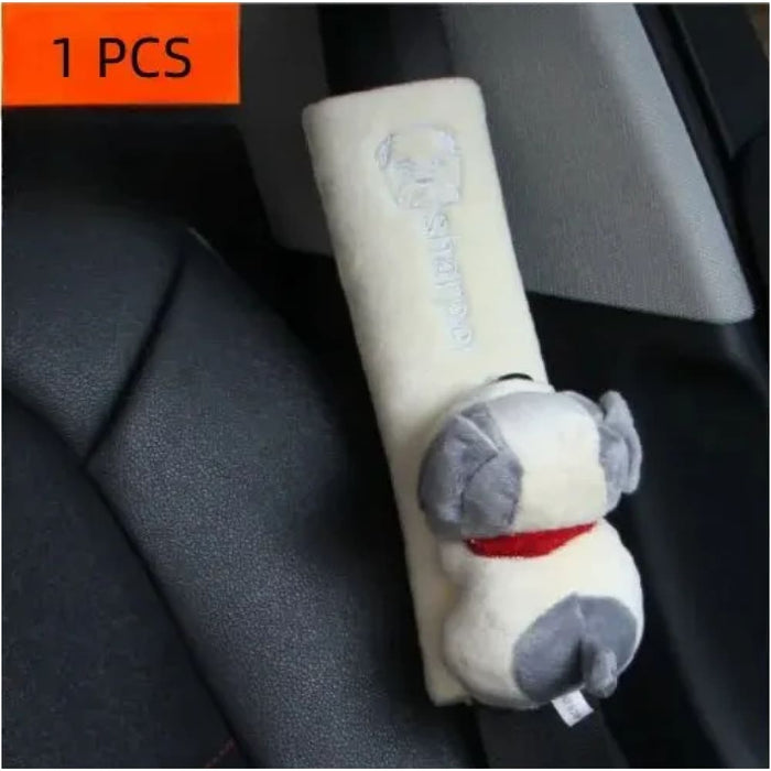 Car Safety Belt Cover Pads Pu Leather Shoulder Cushion