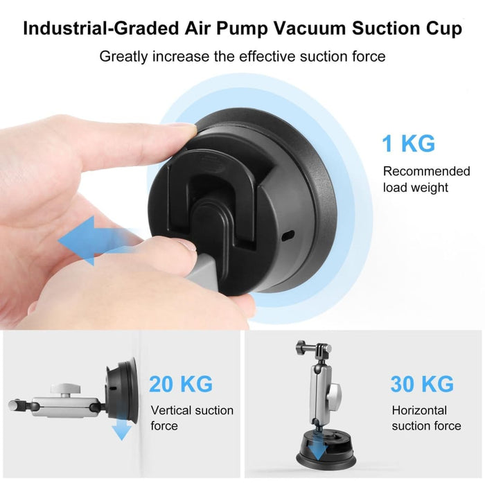 Car Suction Cup Arm Mount With Adapter And Long Screw