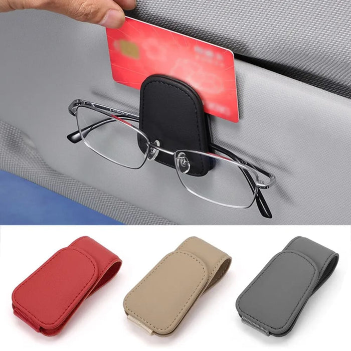 Car Sun Visor Eyeglass Holder Clip Magnetic