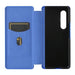 Carbon Fiber Flip Leather Phone Case For Samsung Galaxy z