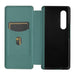 Carbon Fiber Flip Leather Phone Case For Samsung Galaxy z