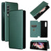 Carbon Fiber Flip Leather Phone Case For Samsung Galaxy z