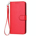 Carbon Fiber Leather Phone Case With Lanyard For Samsung