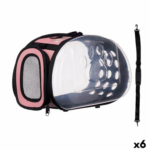 Carrier Black Pink Plastic 37 x 17 22 Cm 6 Units
