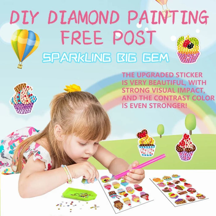 Cartoon Animal 5d Diamond Painting Stickers For Kids Crafts