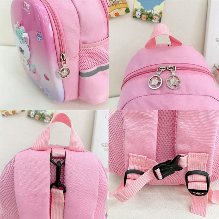 Cartoon Astronaut School Bag For Kids Blue