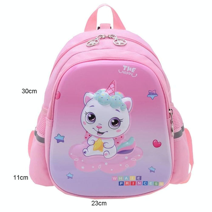 Cartoon Astronaut School Bag For Kids Blue