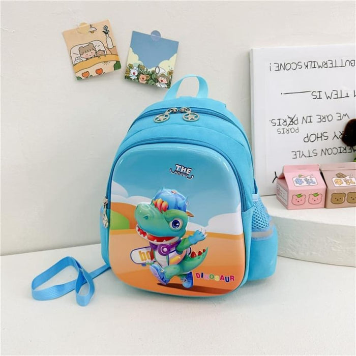 Cartoon Astronaut School Bag For Kids Blue