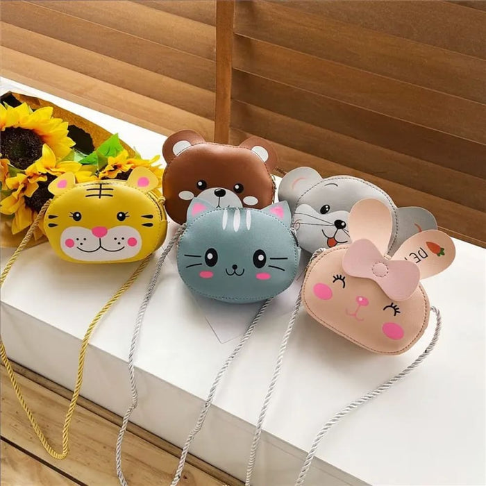 Cartoon Cat Mini Crossbody Bag For Kids Cute Shoulder Girls