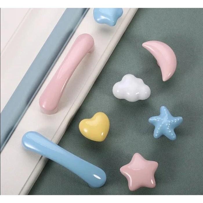 Cartoon Ceramic Cabinet Knobs For Kids Room