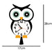 Owl Cartoon Print Wall Clock